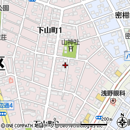 愛知県名古屋市瑞穂区下山町1丁目95周辺の地図