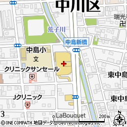 セリアヤマナカ新中島店周辺の地図