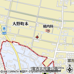 愛知県愛西市大野町未194周辺の地図
