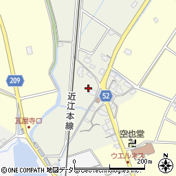 滋賀県東近江市建部下野町413周辺の地図