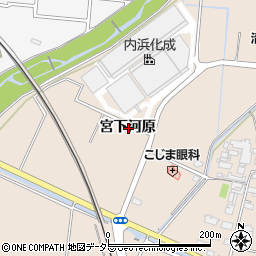 愛知県豊田市四郷町宮下河原周辺の地図