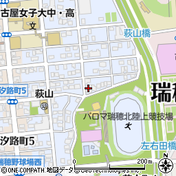愛知県名古屋市瑞穂区萩山町周辺の地図