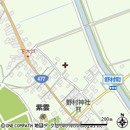 滋賀県近江八幡市野村町1478周辺の地図