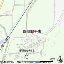 京都府南丹市園部町千妻周辺の地図