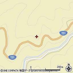 愛知県北設楽郡東栄町振草古戸簾畑周辺の地図