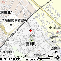 滋賀県近江八幡市鷹飼町1177周辺の地図