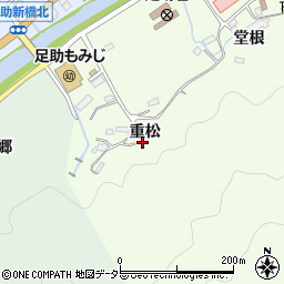 愛知県豊田市岩神町重松周辺の地図