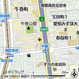 パーク堀田通駐車場周辺の地図