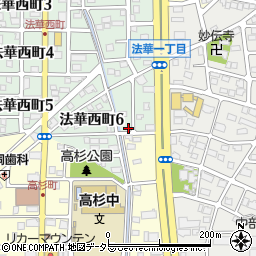 愛知県名古屋市中川区法華西町229周辺の地図
