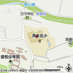 豊田市立浄水北小学校周辺の地図