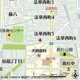 愛知県名古屋市中川区法華西町5丁目36周辺の地図