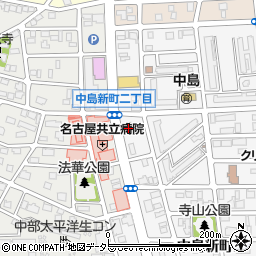 ファミリーマート中川住宅西店周辺の地図