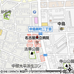 名古屋共立病院第１駐車場周辺の地図