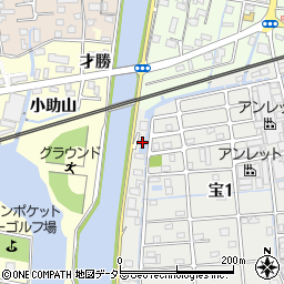 本町舟入排水機場周辺の地図