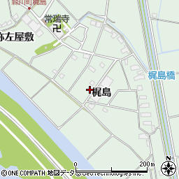 愛知県愛西市森川町梶島85-3周辺の地図