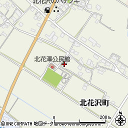 滋賀県東近江市北花沢町594周辺の地図