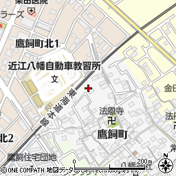滋賀県近江八幡市鷹飼町1210-47周辺の地図