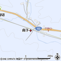 愛知県豊田市野口町南下周辺の地図
