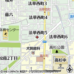 愛知県名古屋市中川区法華西町5丁目33周辺の地図