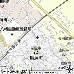 滋賀県近江八幡市鷹飼町1179周辺の地図