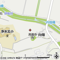 愛知県豊田市貝津町向畑周辺の地図