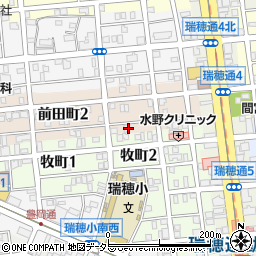 愛知県名古屋市瑞穂区前田町3丁目48周辺の地図