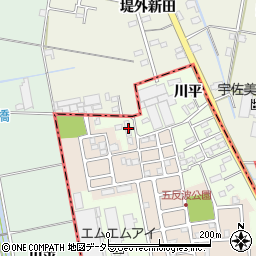 愛知県弥富市五之三町川平268周辺の地図