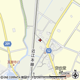 滋賀県東近江市建部下野町408周辺の地図