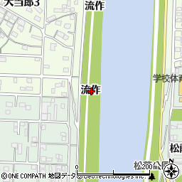 愛知県名古屋市中川区下之一色町流作周辺の地図