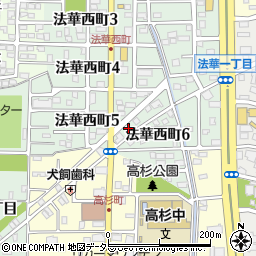 愛知県名古屋市中川区法華西町6丁目9周辺の地図