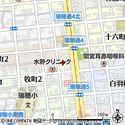 愛知県名古屋市瑞穂区前田町3丁目38周辺の地図