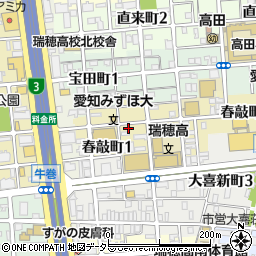 愛知県名古屋市瑞穂区春敲町2丁目5周辺の地図
