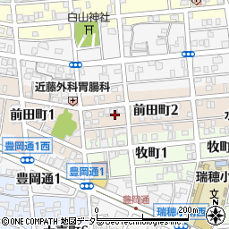 愛知県名古屋市瑞穂区前田町周辺の地図