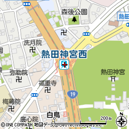 熱田神宮西駅周辺の地図
