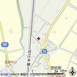 滋賀県東近江市建部下野町354周辺の地図