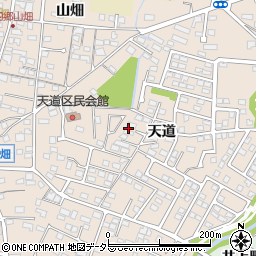 愛知県豊田市四郷町天道45-89周辺の地図
