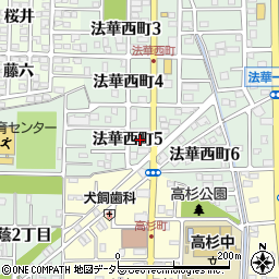 愛知県名古屋市中川区法華西町5丁目14周辺の地図