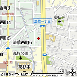 愛知県名古屋市中川区法華西町207周辺の地図
