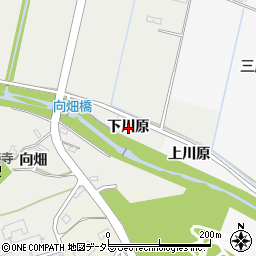 愛知県豊田市貝津町（下川原）周辺の地図