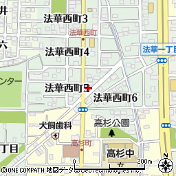 愛知県名古屋市中川区法華西町5丁目10周辺の地図