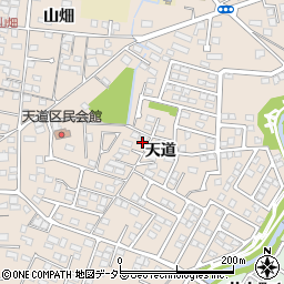 愛知県豊田市四郷町天道45-2周辺の地図