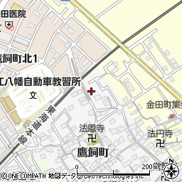 滋賀県近江八幡市鷹飼町1203周辺の地図