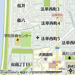 愛知県名古屋市中川区下之一色町松蔭１丁目周辺の地図