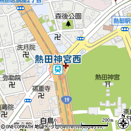 地下鉄　名城線熱田神宮西駅周辺の地図