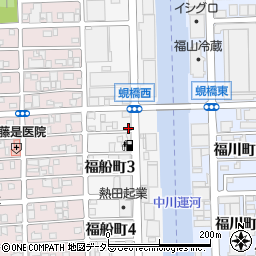 愛知県名古屋市中川区福船町周辺の地図