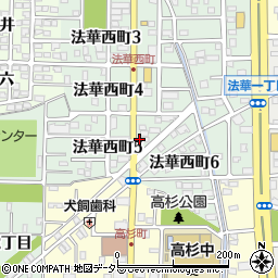 愛知県名古屋市中川区法華西町5丁目9周辺の地図