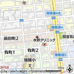 愛知県名古屋市瑞穂区前田町3丁目周辺の地図