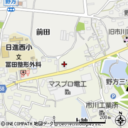 愛知県日進市浅田町東田面周辺の地図
