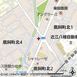 エイブルネットワーク　近江八幡中央店周辺の地図