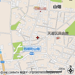 愛知県豊田市四郷町山畑107周辺の地図